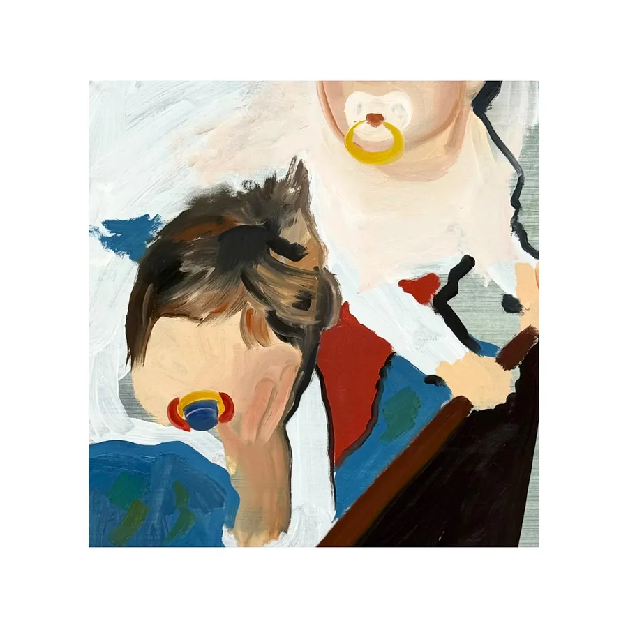 Image of Next morning by Adriana Shportan, size: 35x35, made of oil on canvas, Painting medium, from London, part of the Moments series, priced at £450