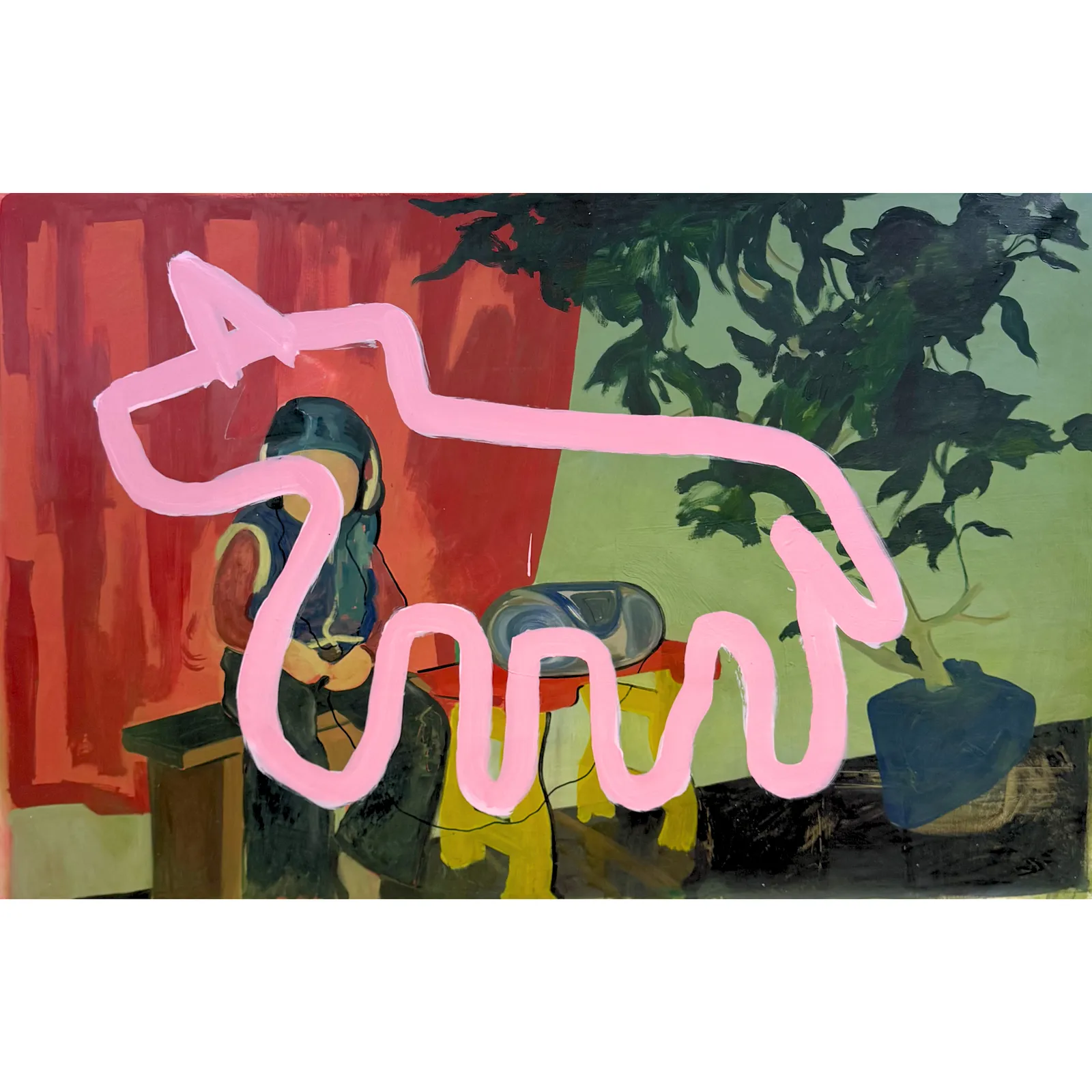 Image of Gangsta's Paradise by Adriana Shportan, size: 150X90, made of oil, acrylic on canvas, Painting medium, from London, priced at £2500 Photo 1 of 3.