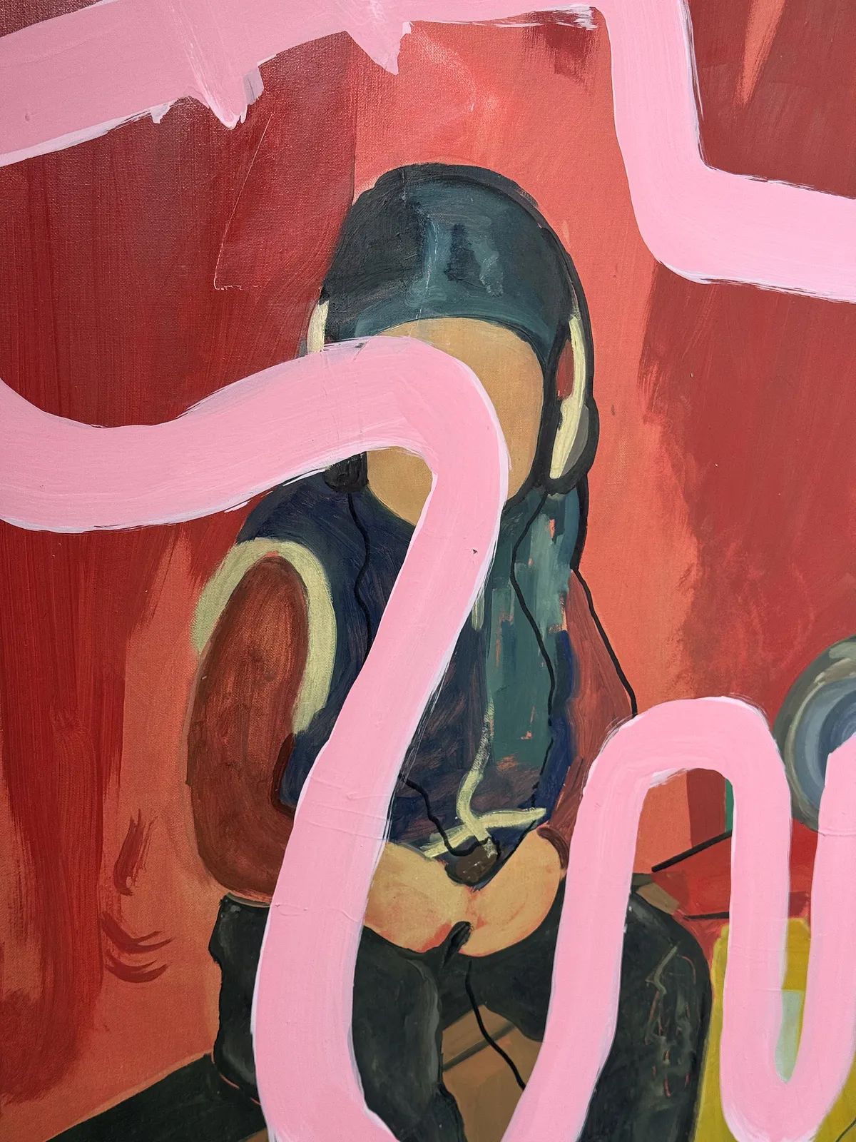 Image of Gangsta's Paradise by Adriana Shportan, size: 150X90, made of oil, acrylic on canvas, Painting medium, from London, priced at £2500 Photo 2 of 3.