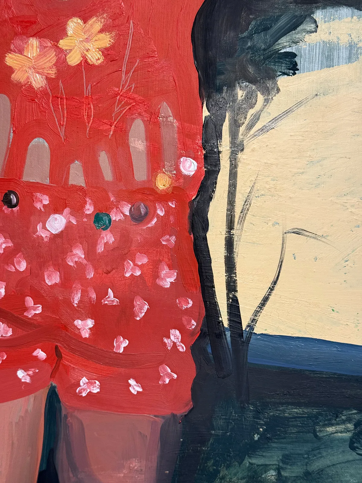 Image of Shine by Adriana Shportan, size: 35x35, made of oil on canvas, Painting medium, from London, part of the Moments series, priced at £450 Photo 2 of 4.