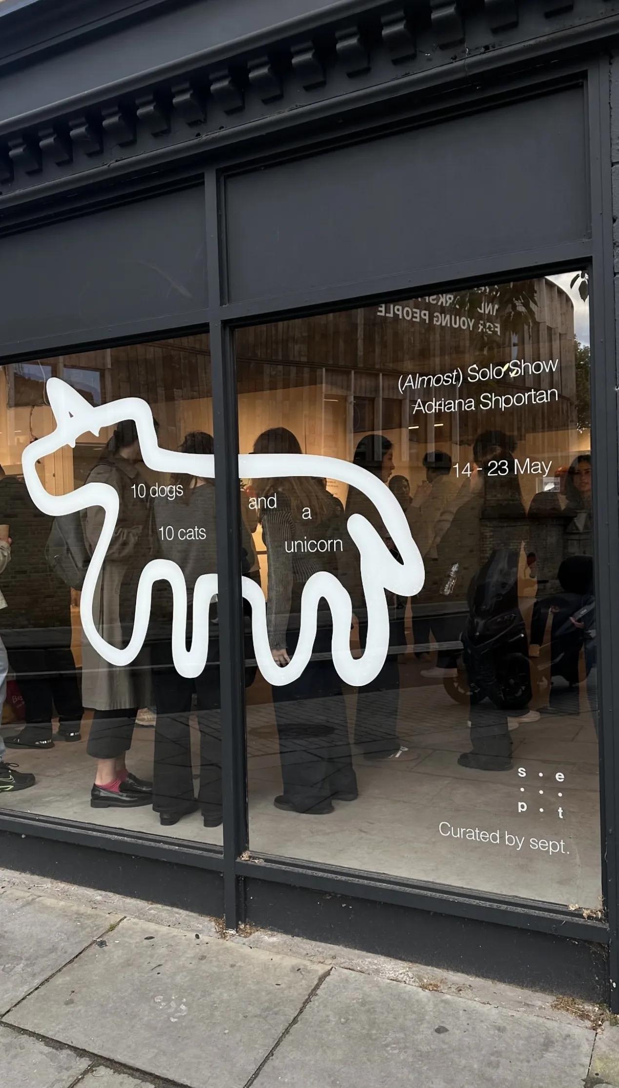 Image of “10 dogs, 10 cats and a unicorn” by Adriana Shportan, a Exhibitions, based in London, created in 14.05.2026 - 23.05.2026