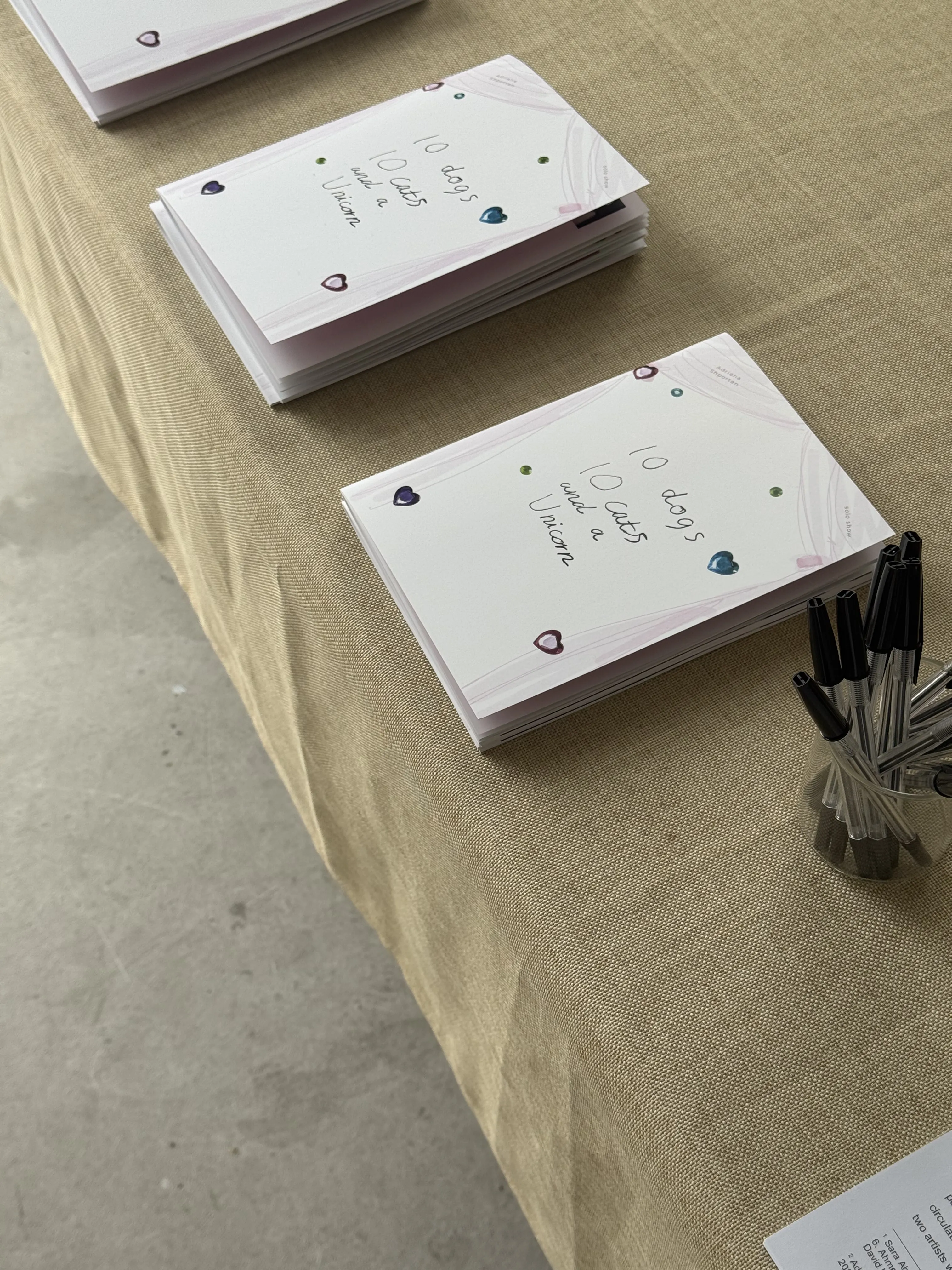 Image of “10 dogs, 10 cats and a unicorn” by Adriana Shportan, a Exhibitions, based in London, created in 14.05.2026 - 23.05.2026