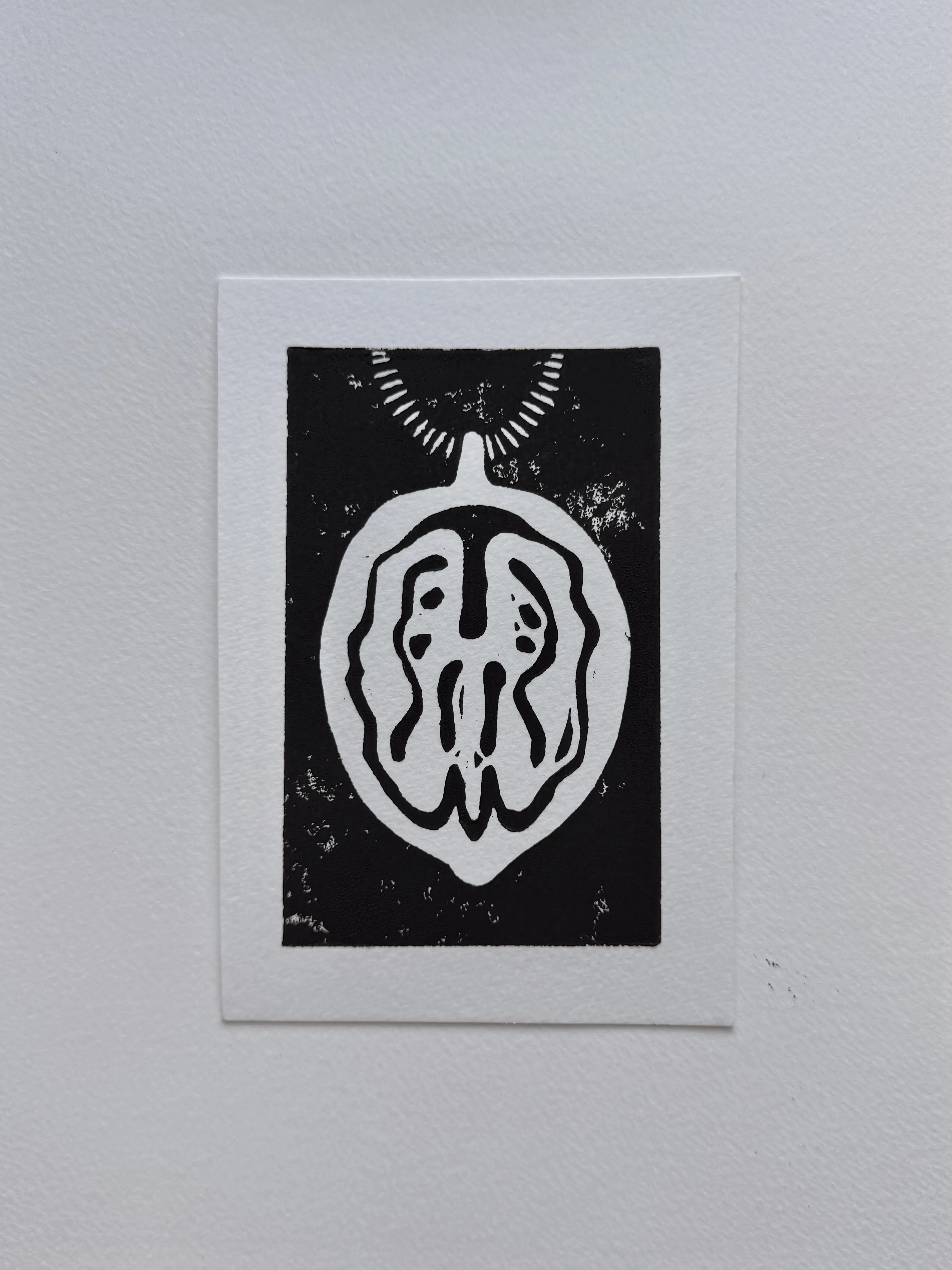 Image of Walnut by Adriana Shportan, size: 10x15, made of Lino print, Graphics medium, from London , priced at £50 (≈ 3,032 грн) Photo 1 of 7.