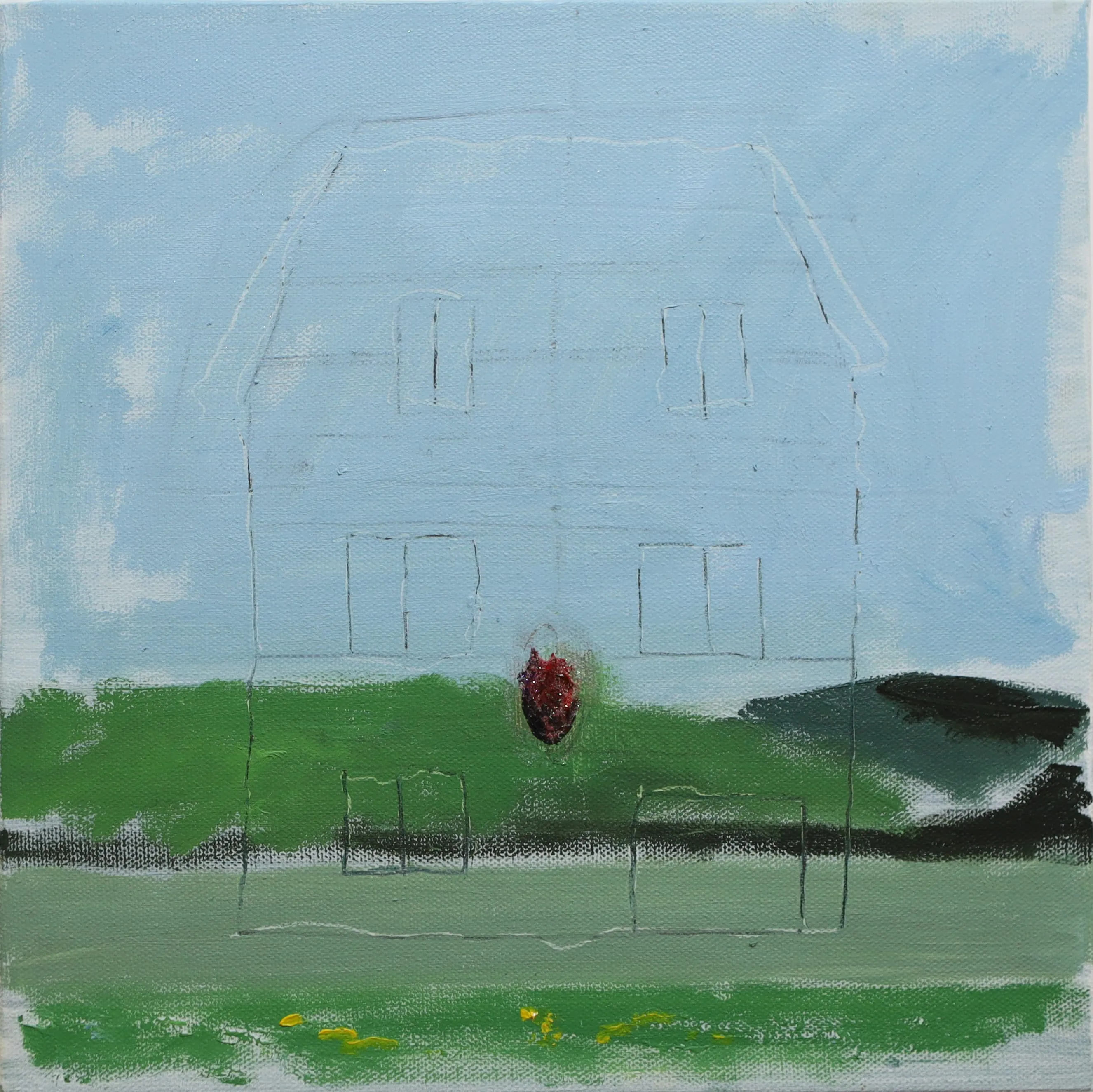 Image of Niva.Pechorna (diptych) by Adriana Shportan, size: 30.5x63cm, made of oil on canvas, Painting medium, from London, part of the “When It Is Our Turn to Be Adults” series, priced at £600 (≈ 36,469 грн) Photo 2 of 3.