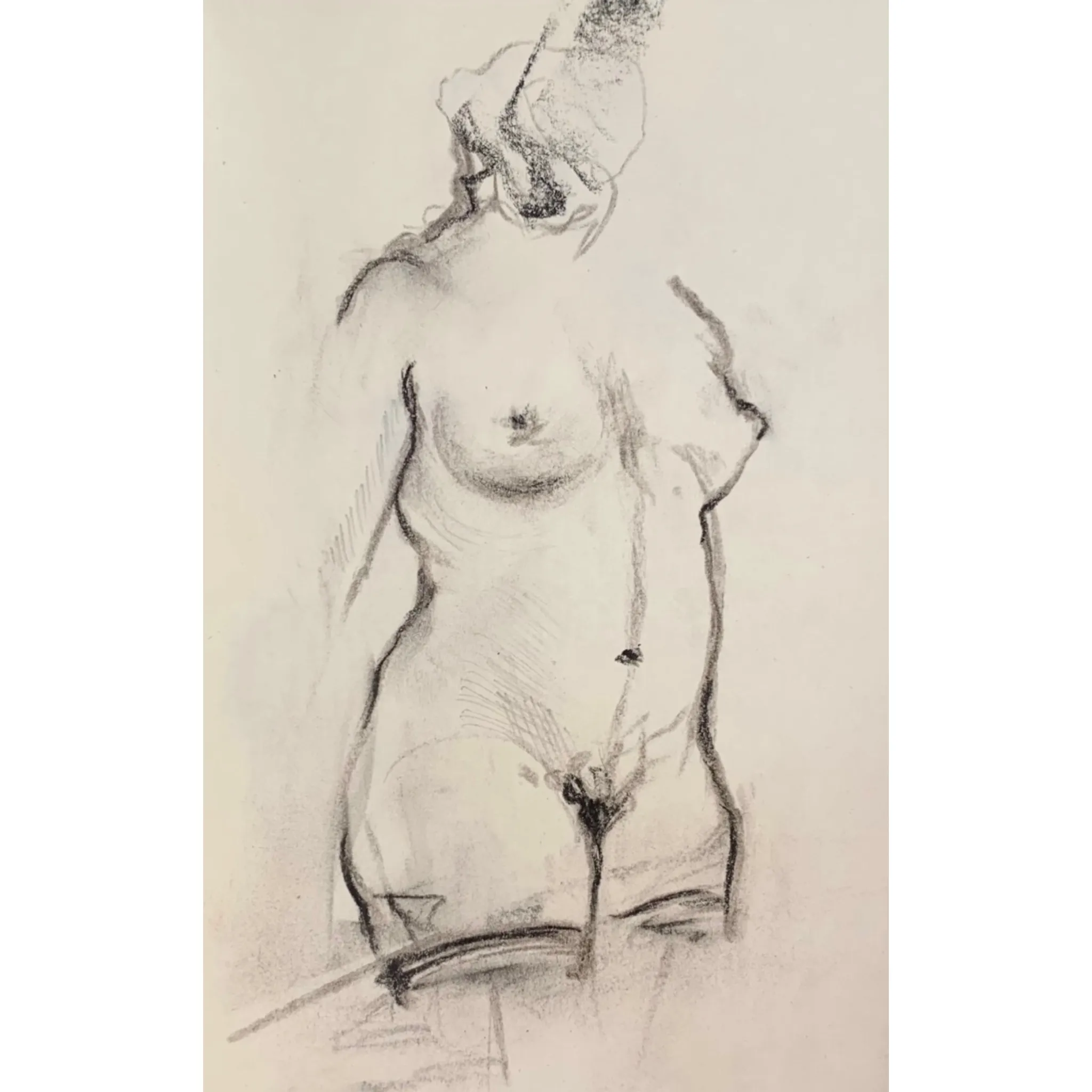 Image of Sketch 02 by Adriana Shportan, size: 8.5x12.5, made of charcoal on paper, Drawing medium, from London, part of the Sketches series, priced at £50 Photo 1 of 2.