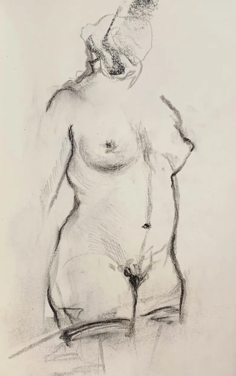 Image of Sketch 02 by Adriana Shportan, size: 8.5x12.5, made of charcoal on paper, Drawing medium, from London, part of the Sketches series, priced at £50 (≈ 3,039 грн) Photo 2 of 2.