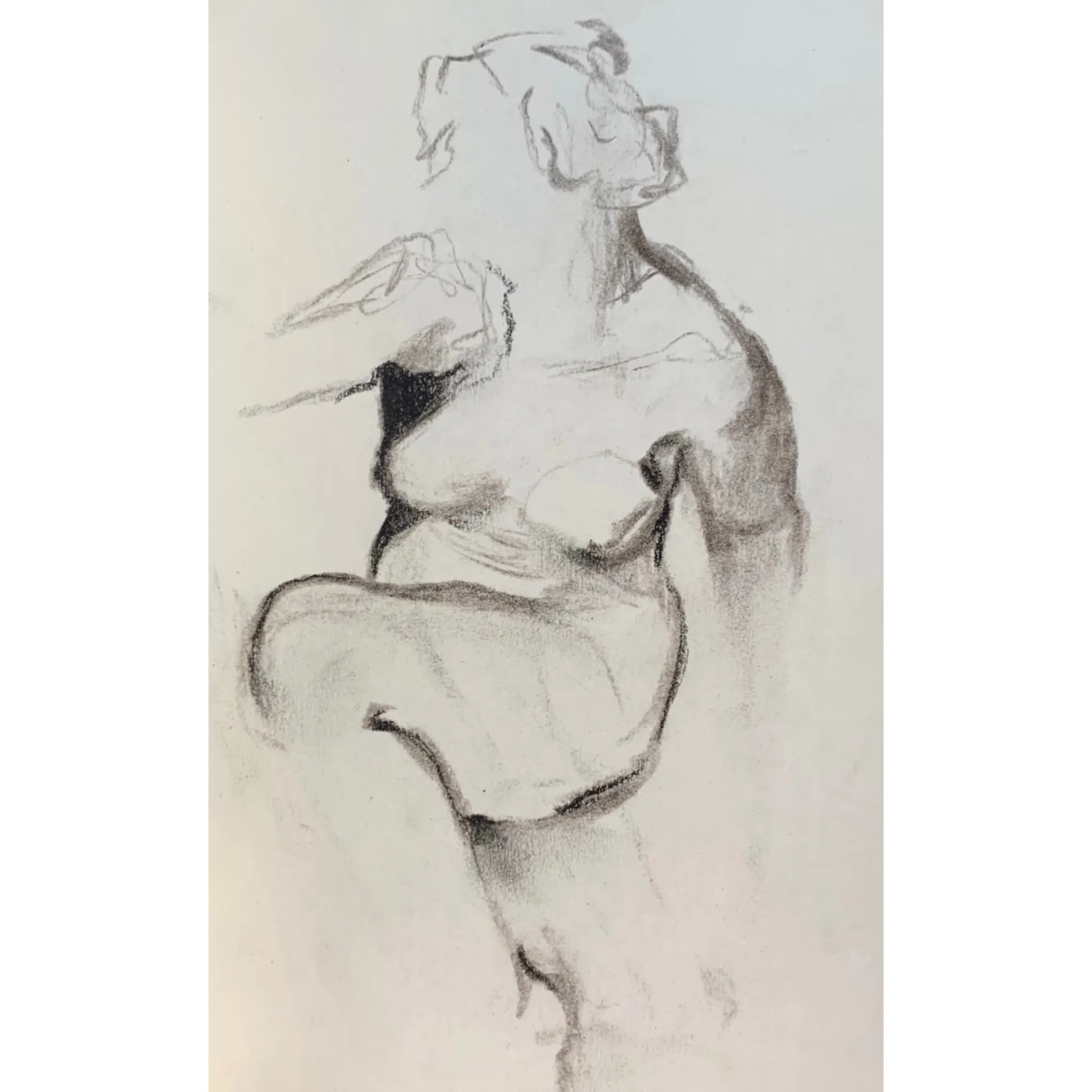 Image of Sketch 04 by Adriana Shportan, size: 8.5x12.5, made of charcoal on paper, Drawing medium, from London, part of the Sketches series, priced at £50 Photo 1 of 2.