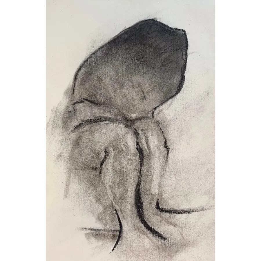 Image of Sketch 06 by Adriana Shportan, size: 8.5x12.5, made of charcoal on paper, Drawing medium, from London, part of the Sketches series, priced at £50 Photo 1 of 2.