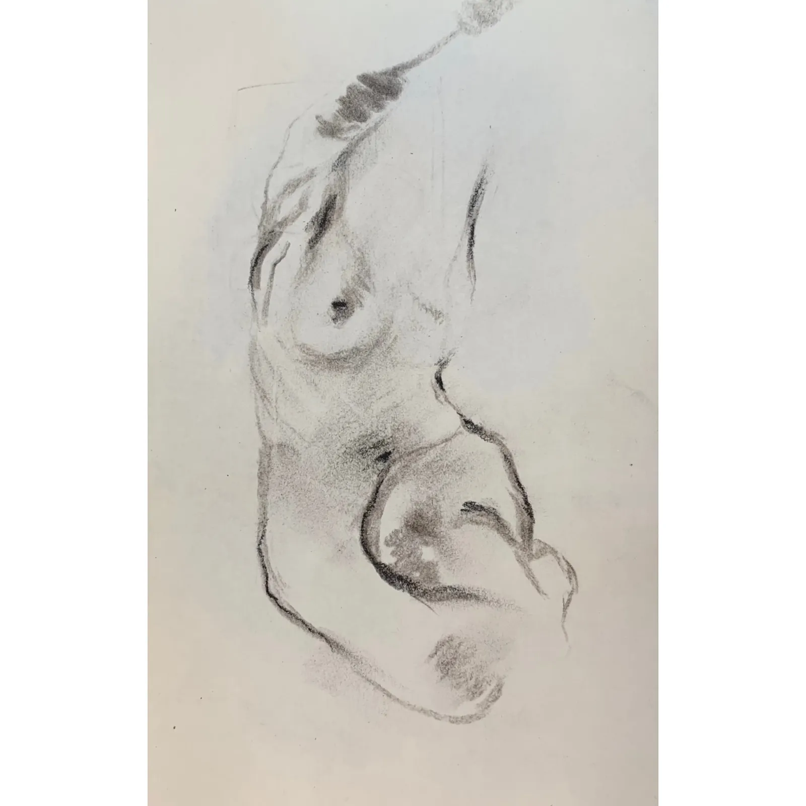 Image of Sketch 05 by Adriana Shportan, size: 8.5x12.5, made of charcoal on paper, Drawing medium, from London, part of the Sketches series Photo 1 of 2.