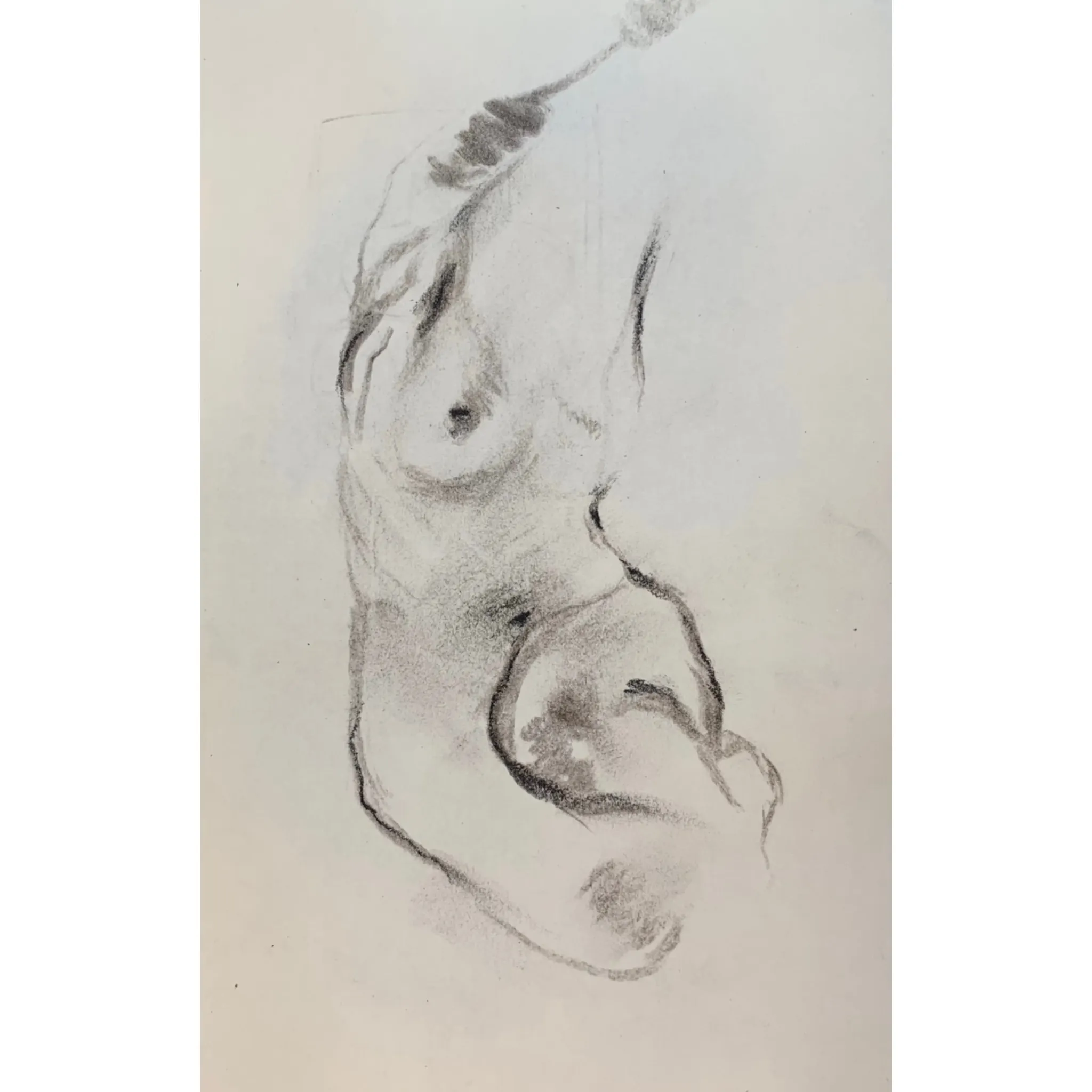 Image of Sketch 05 by Adriana Shportan, size: 8.5x12.5, made of charcoal on paper, Drawing medium, from London, part of the Sketches series Photo 1 of 2.