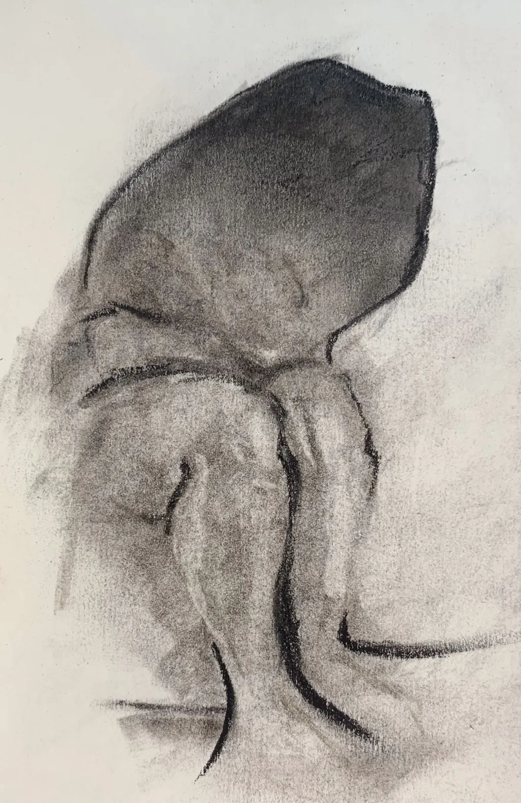 Image of Sketch 06 by Adriana Shportan, size: 8.5x12.5, made of charcoal on paper, Drawing medium, from London, part of the Sketches series, priced at £50 Photo 2 of 2.