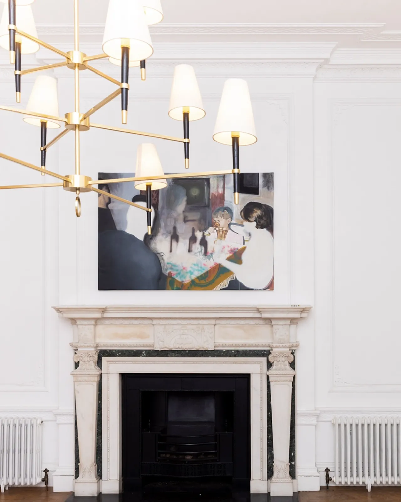 Image of New Year by Adriana Shportan, size: 100x150cm, made of oil, acrylic, spray on canvas, Painting medium, from London, part of the “When It Is Our Turn to Be Adults” series, priced at £4000 (≈ 240,335 грн) Photo 2 of 2.