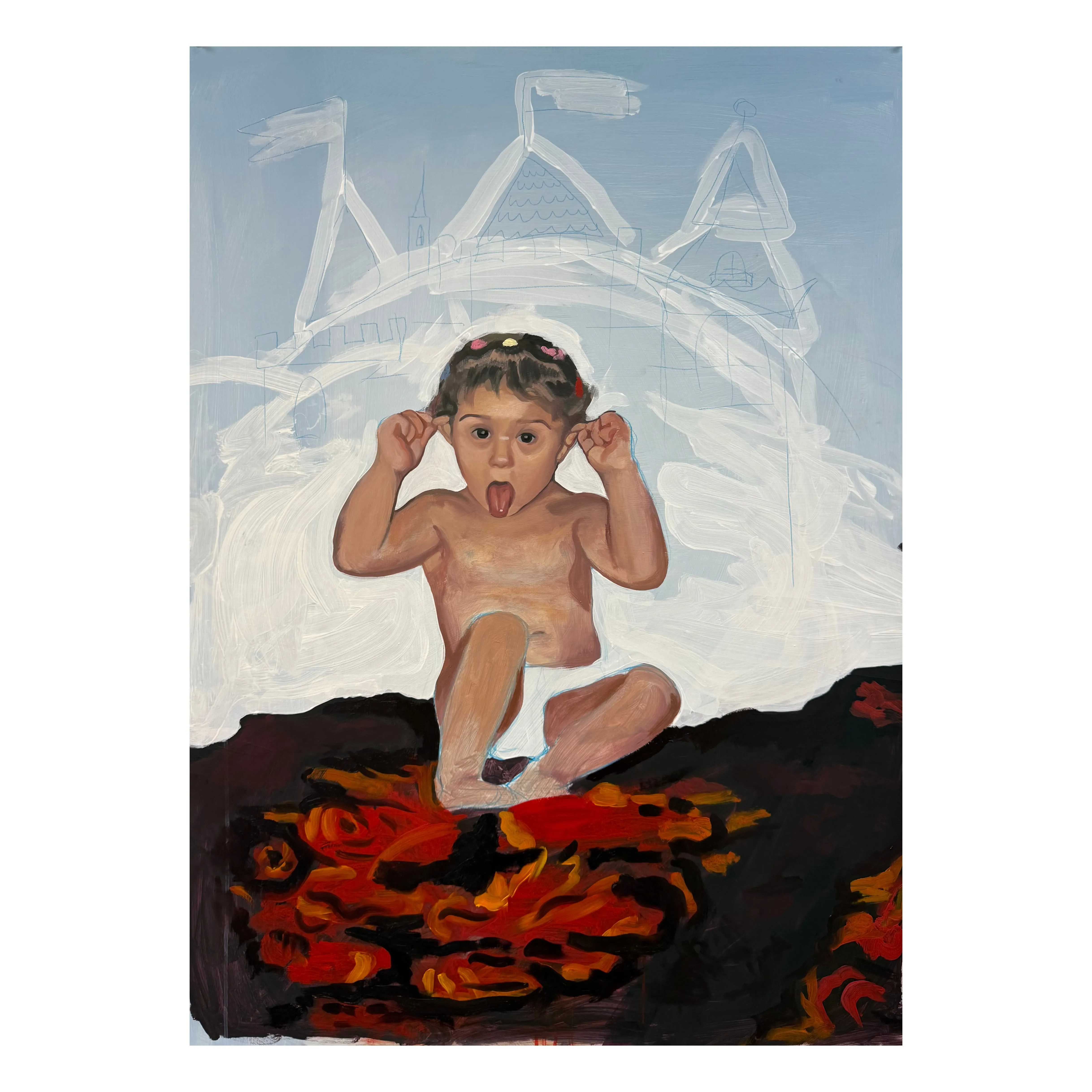 Image of Fruzia by Adriana Shportan, size: 81x110, made of oil on canvas, from London, priced at £900 Photo 1 of 3.