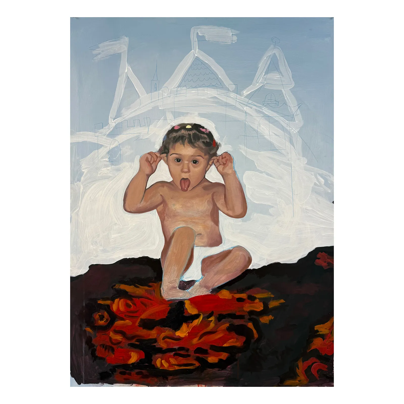 Image of Fruzia by Adriana Shportan, size: 100x70, made of oil on canvas, from London, priced at £900 Photo 1 of 3.