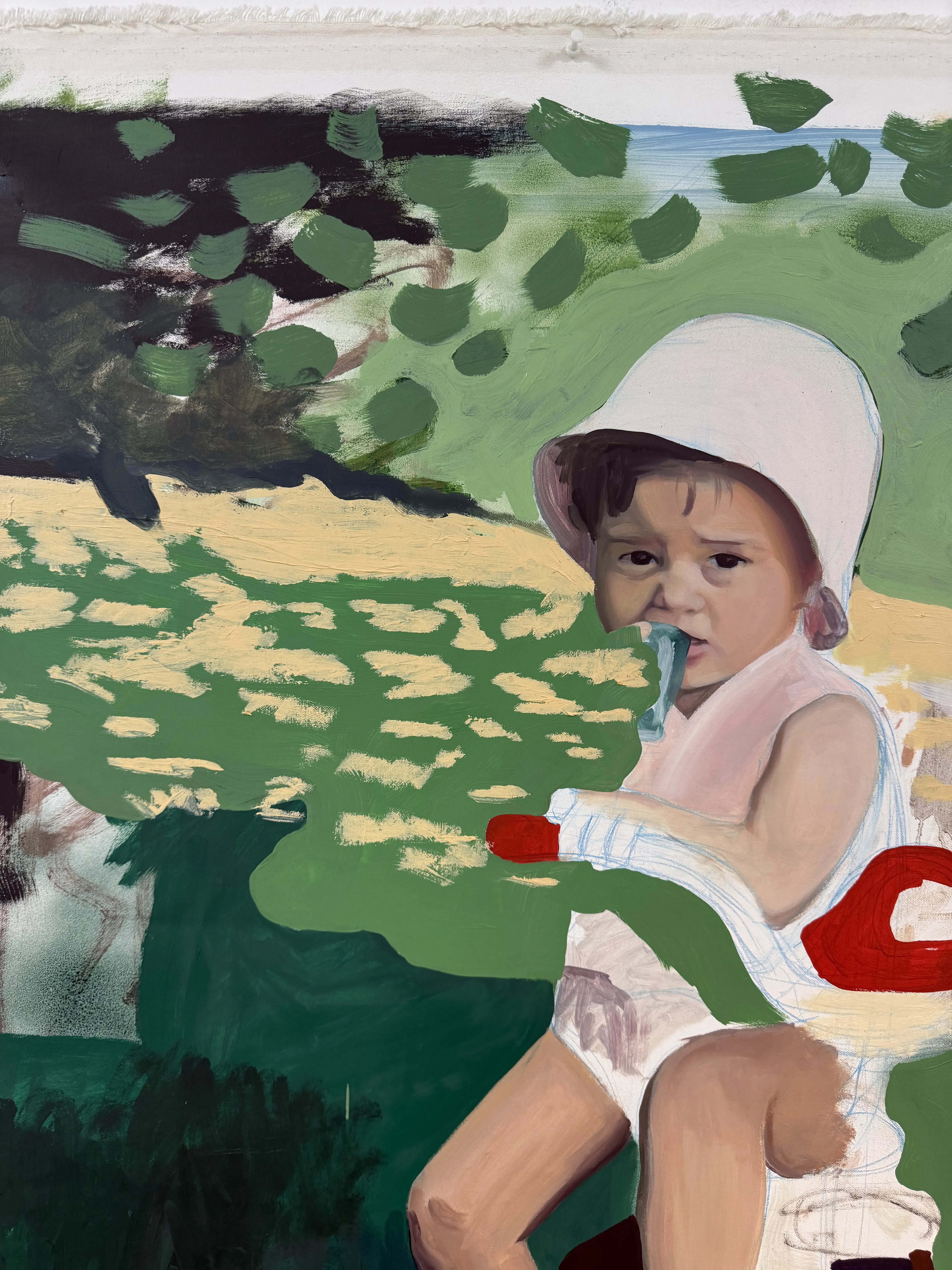 Image of Pechorna by Adriana Shportan, size: 100x162, made of oil, acrylic, spray on canvas, from London, priced at £2000 Photo 3 of 5.