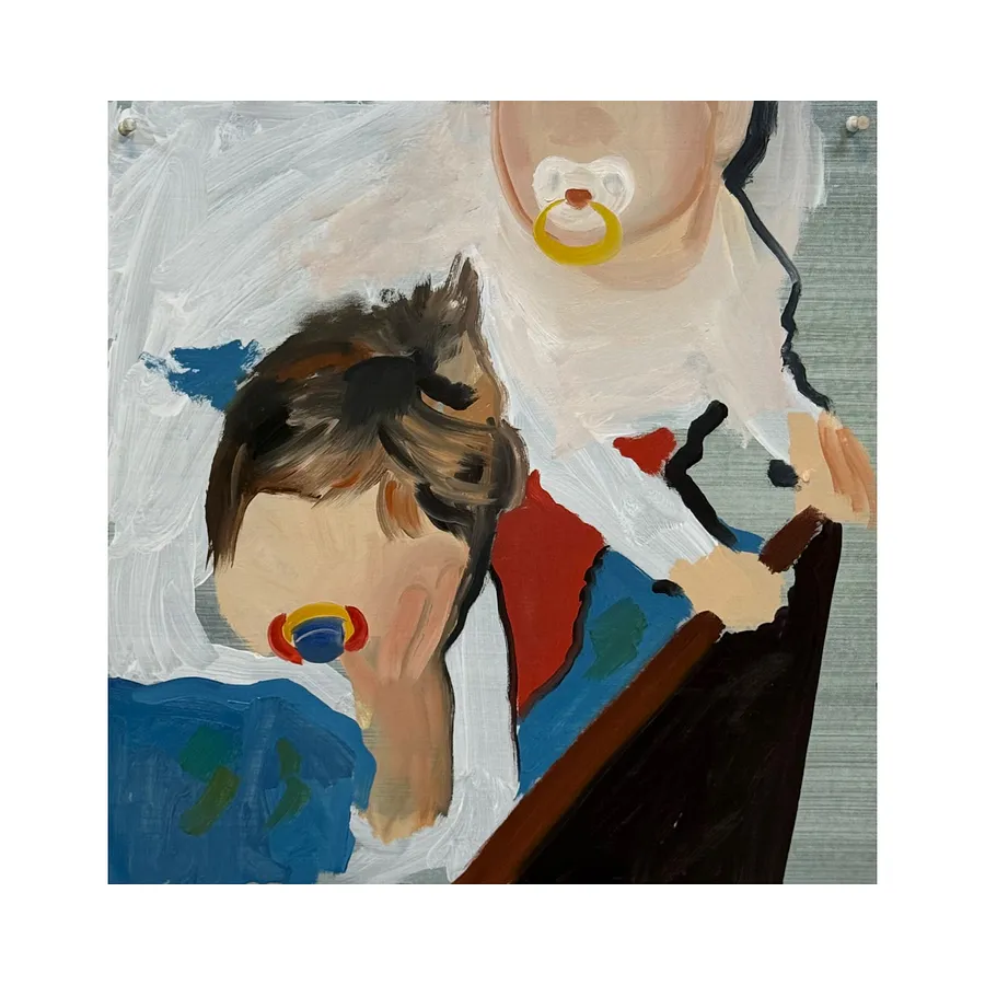 Image of Next morning by Adriana Shportan, size: 35x35, made of oil on canvas, Painting medium, from London, part of the Moments series, priced at £450